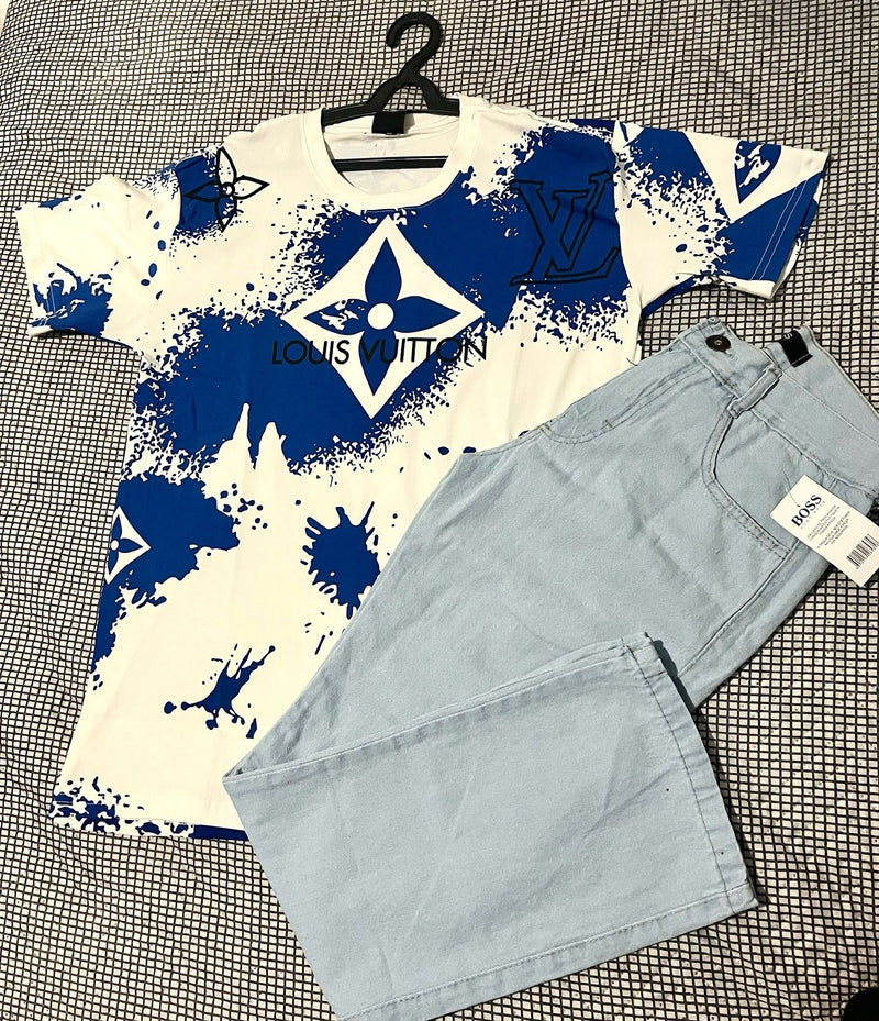 Kit Camisa Louis Vuitton Lv E calça Balão Boss